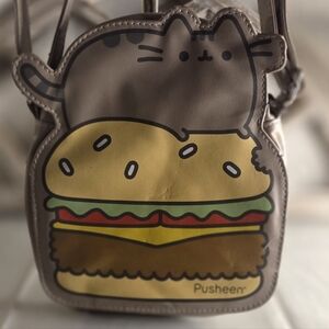 Cute Pusheen Burger Purse 🍔 Kawaii Crossbody Bag